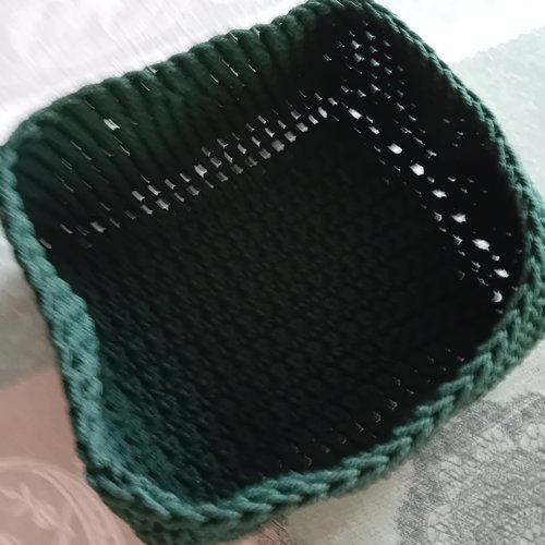Panier au crochet, panière à pain,