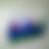 Le carré marin, les voiliers, violet,bleu,turquoise,sable, 60/60