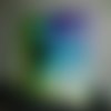Conscience, paysage zen abstrait,violet, vert, bleu  61/50