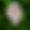 Bavoir bandana double gaze rose etoiles dorées