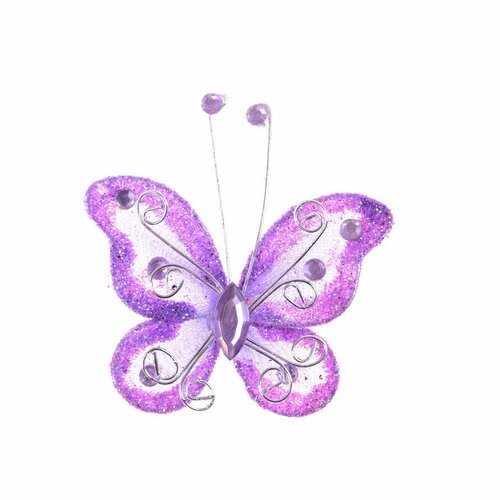Papillon organza avec strass