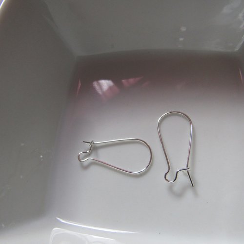 20 crochets pour boucles d'oreilles 15x12 mm sans nickel 
