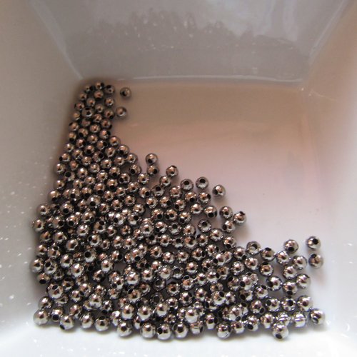 20 perles à écraser 3 mm de diamètre