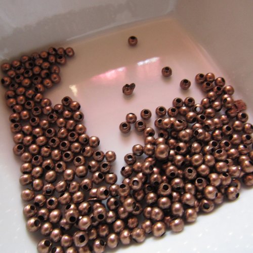 20 perles à écraser 3 mm de diamètre