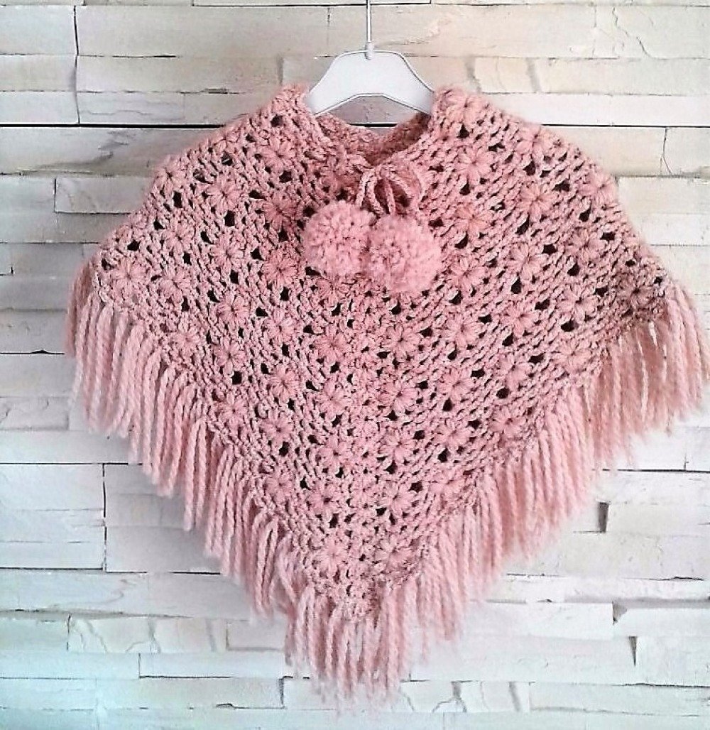 Poncho Tricot Fille 6 8 Ans Free Shipping Available