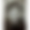 Portrait de juliette binoche, peinture aquarelle originale sépia