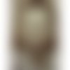 Carte d'art portrait de jean réno couleur sépia