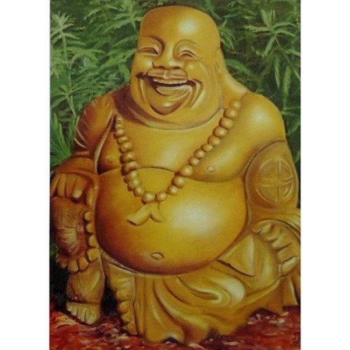 Carte d' art bouddha rieur