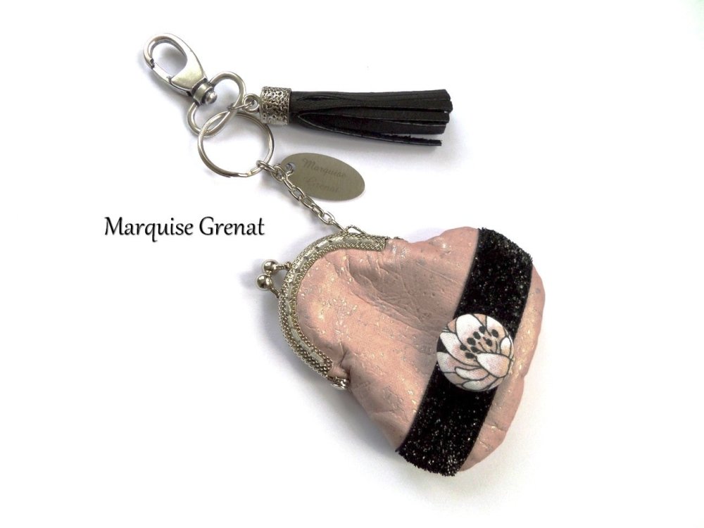 Bijoux de sac - Porte clés de créateur - Marquise Grenat - Bijoux créateur  tendances et intemporels pièces uniques