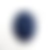 Gros bouton marin à coudre coton marine ancres blanches ø 4,5 cm