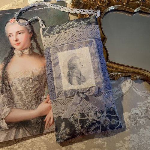 Coussin de senteur lavande en lin avec transfert