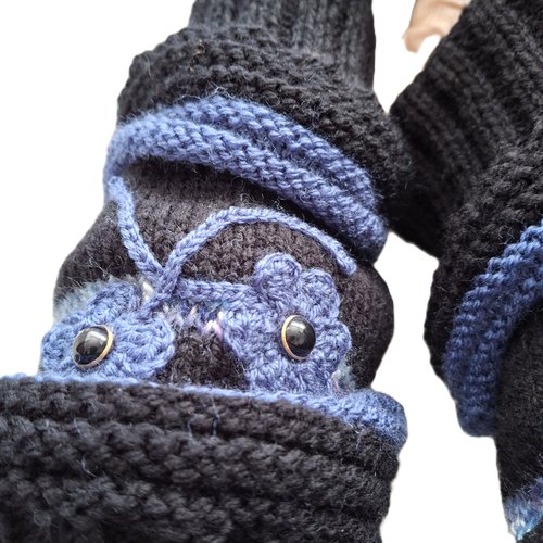 Guêtres ou jambières tricotées main