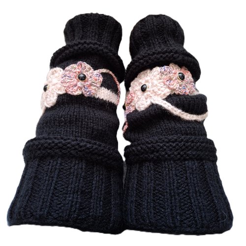 Guêtres ou jambières tricotées main