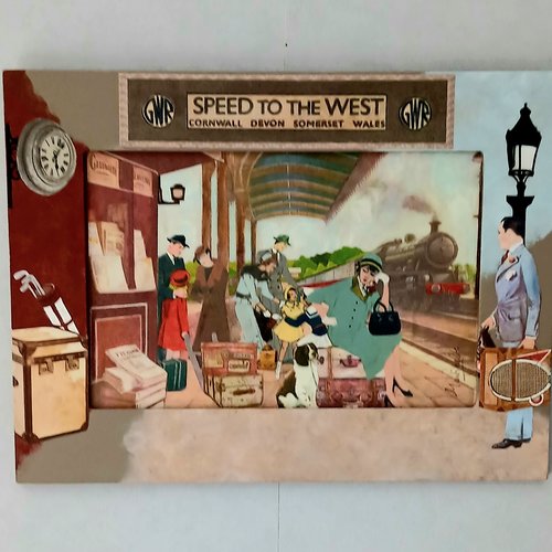 Tableau technique mixte "speed to the west"