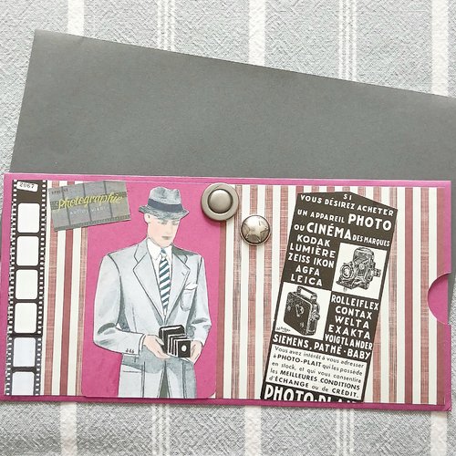 Carte porte billet ,carte porte chèque thème photographie
