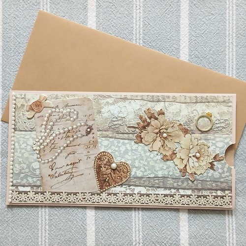 Carte porte billet ,carte porte chèque "les bijoux"