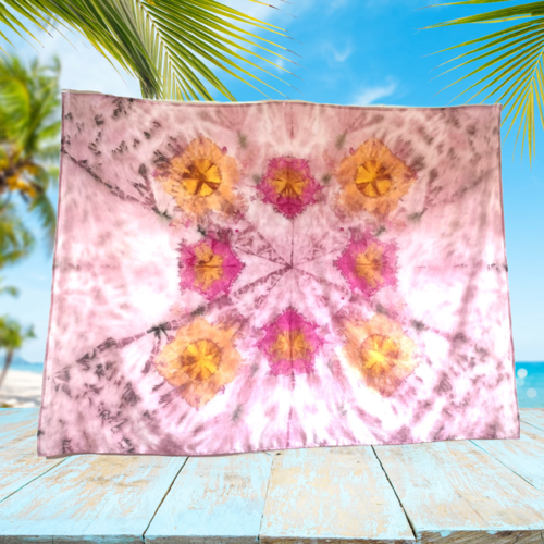 Paréo printannier, robe de plage ou tenture murale