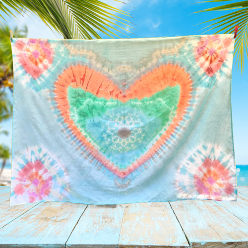 Paréo printannier, robe de plage, tunique, jupe, écharpe ou tenture murale