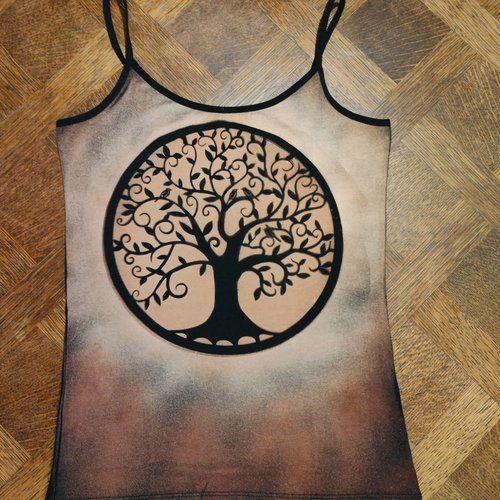 Débardeur arbre de vie dessiné à la main