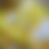 15 g de confettis paillettes sequins en forme de fleur de couleur jaune - 10 mm - 4112834