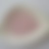 130 perles en verre transparent de couleur rose - 6 x 4  mm -  3822763