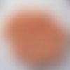 45 petites perles en plastique en forme de fleur orange - 6.5  mm - 3478101