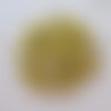55 petites perles en plastique en forme de fleur dorée et argent - 6.5  mm - 3478105