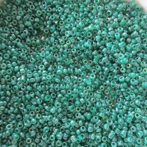35 gr de perles de rocaille verte - 2 mm - 3672517