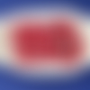 30  perles rondes en verre couleur rouge nacrée - 8  mm - 4086865