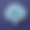 15 perles plastique en forme de hexagone bleue -15 mm - 3777794