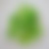 Mélange de 30 perles plastiques transparentes de taille et forme différentes couleur verte -  3777796