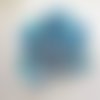 Mélange de 30 perles plastiques transparentes de taille et forme différentes couleurs bleues -  3777798