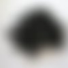 Mélange de 30 perles en verre de couleur noire, ronde et forme divers - 3789506