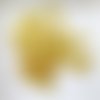 50 boutons plastiques de couleur jaune doré - 15 mm - 3804123