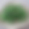 15 perles en verre de couleur verte à dauphin blanc - 16 mm - 3855668