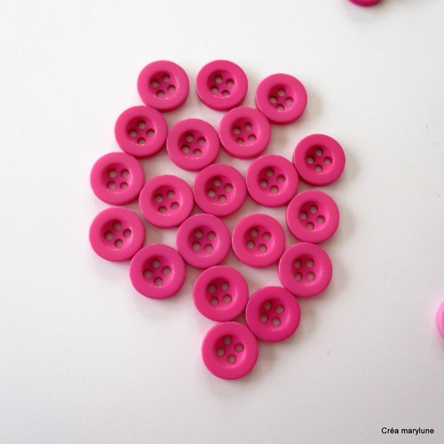 100 Pièces Boutons Noir,4 Trous Boutons En Résine,5 Tailles