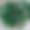 50 perles rondes de couleur vert sapin granitées et transparentes - 8 mm - 4046503