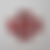 2 g  confettis paillettes sequins en forme de cœur rouge - 16 mm - 4086110