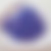 25 perles rondes de couleur violet/mauve granitées et transparentes - 8 mm - 4102737