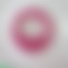 80 perles en plastique rose fuchsia nacrée - 6 mm - 4405887