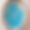 Lot de 30 petites perles en verre bleues à facettes - 6.5 mm - 4776002
