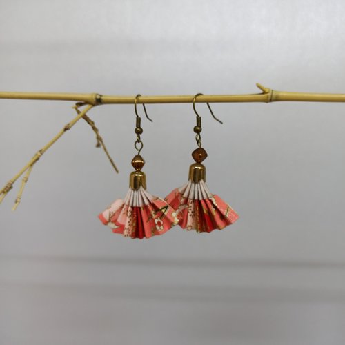 Boucles d'oreilles origami