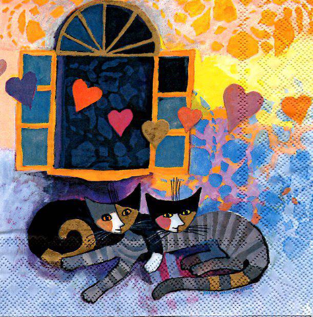 Serviette En Papier Chats De Rosina Wachtmeister Un Grand Marche