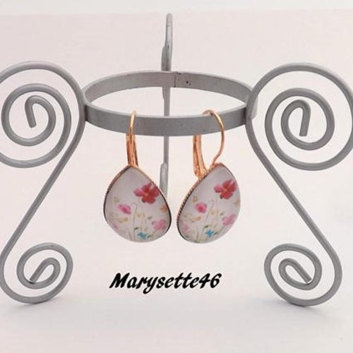 Boucles d'oreilles à cabochon