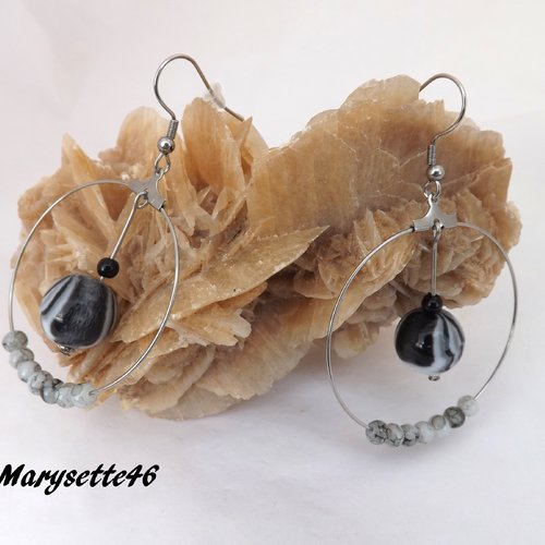 Boucles d'oreilles style créole