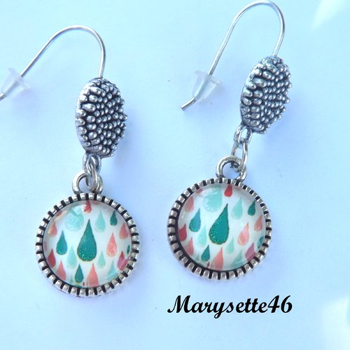 Boucles d'oreilles à cabochon