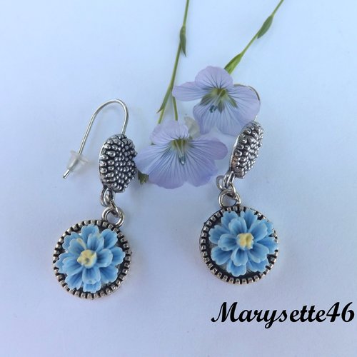 Boucles d'oreilles à cabochon