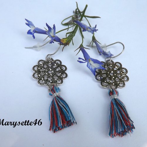 Boucles d'oreilles à pompon
