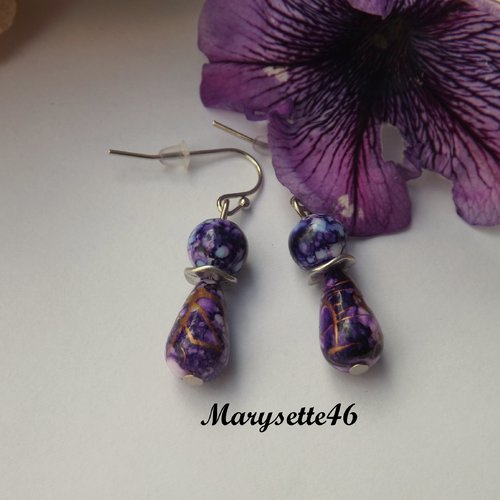 Boucles d'oreilles pendantes