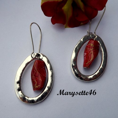Boucles d'oreilles dormeuses pendantes